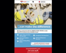 Brochure Design Entry 1397612 submitted by raquel-fry to the contest for Heartstart First Aid and CPR run by jrinehart25