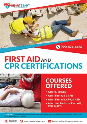 Brochure Design Entry 1398182 submitted by pink to the contest for Heartstart First Aid and CPR run by jrinehart25