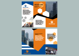 Brochure Design Entry 1600088 submitted by riko to the contest for Pinnacle Consulting Solutions run by lpaffile