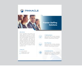 Brochure Design Entry 1601038 submitted by nila to the contest for Pinnacle Consulting Solutions run by lpaffile