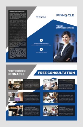Brochure Design Entry 1602361 submitted by pink to the contest for Pinnacle Consulting Solutions run by lpaffile