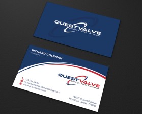 Business Card & Stationery Design Entry 1727042 submitted by Amit1991 to the contest for Quest Valve & Controls run by richard.texas