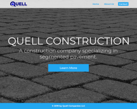 Web Design Entry 1729449 submitted by AleksanderK to the contest for Quell Construction, LLC run by DBJenkins