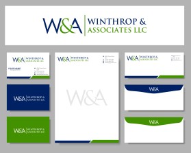 Business Card & Stationery Design Entry 1765787 submitted by Farhan to the contest for Winthrop & Associates, LLC run by dwhanso