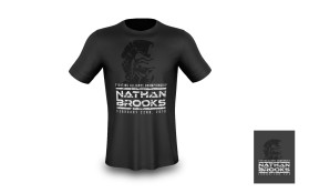 T-Shirt Design Entry 1872478 submitted by Bismmilah to the contest for Nathan Brooks Fight T-Shirt Design run by nathannaples01