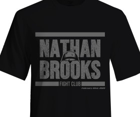 T-Shirt Design Entry 1872515 submitted by wongsanus to the contest for Nathan Brooks Fight T-Shirt Design run by nathannaples01