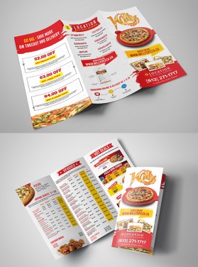 Brochure Design Entry 2029202 submitted by plexdesign to the contest for Willys Pizza run by fbartos